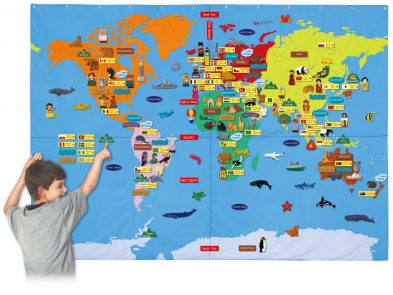 布製 ジャンボ世界地図 株式会社コンセル