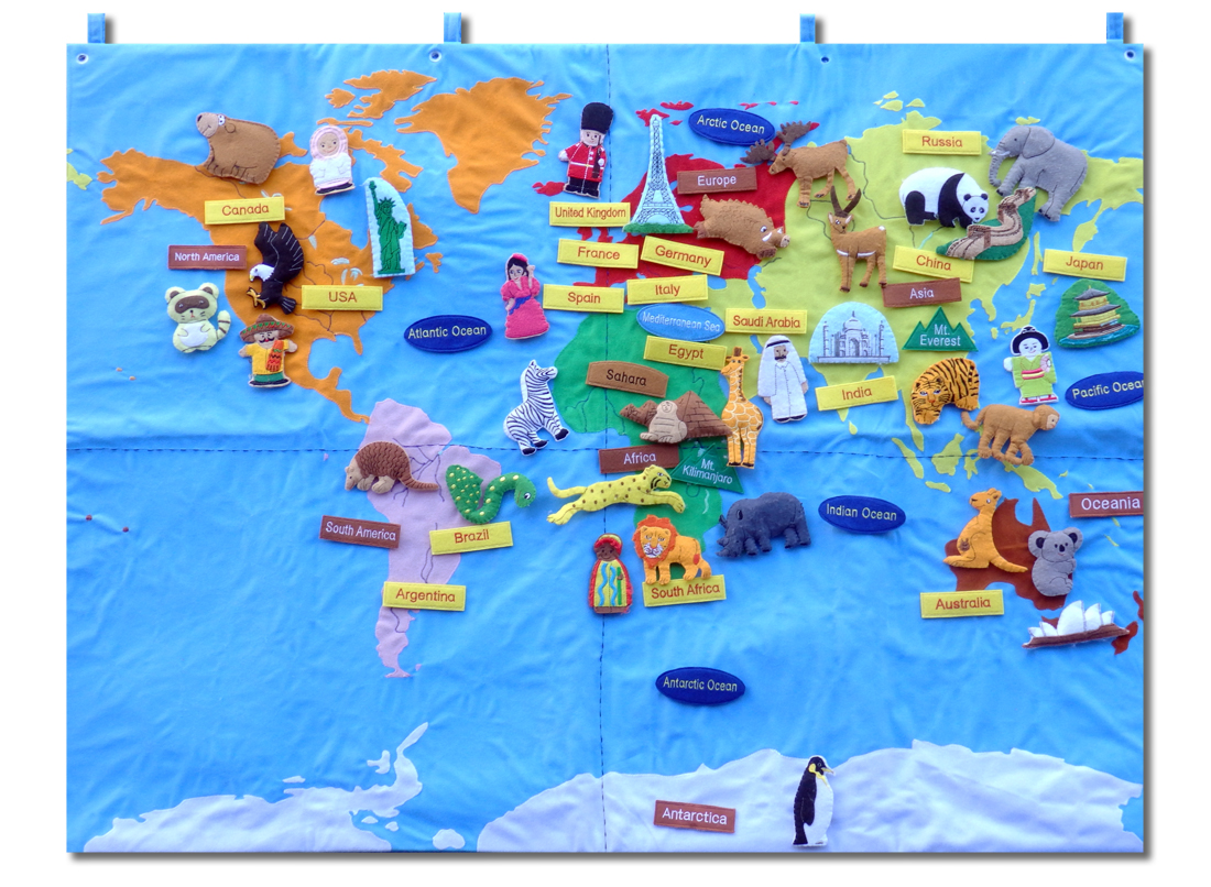 布製 世界地図 株式会社コンセル 絵本とおもちゃをとおして 日本のこどもを元気にします